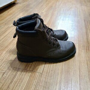 Lower East Side Brown Lace‑Up Boots